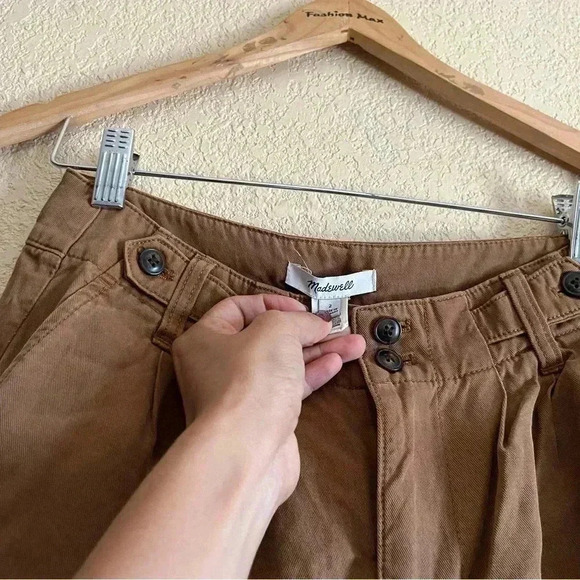 Madewell brown Harlow pants high rise loose leg fit size 2 - Picture 5 of 6